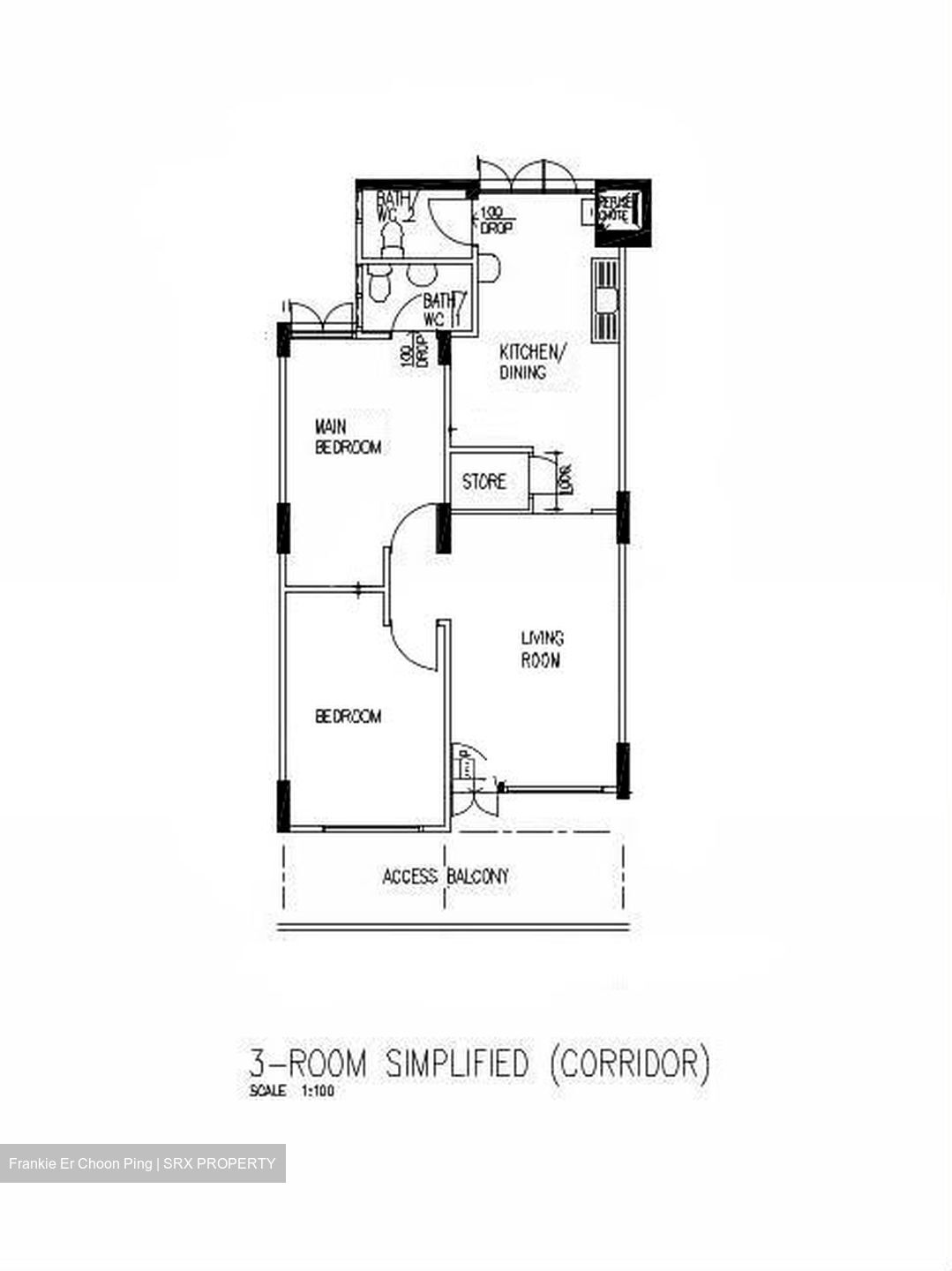 Blk 261 Serangoon Central Drive (Serangoon), HDB 3 Rooms #635996251